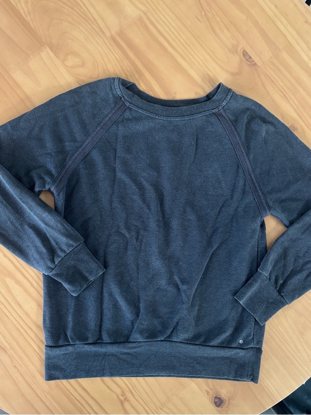 Prana Slate Crewneck Women's Sweater - Deep Charcoal Blue